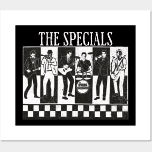 specials black white vintage v2 Posters and Art